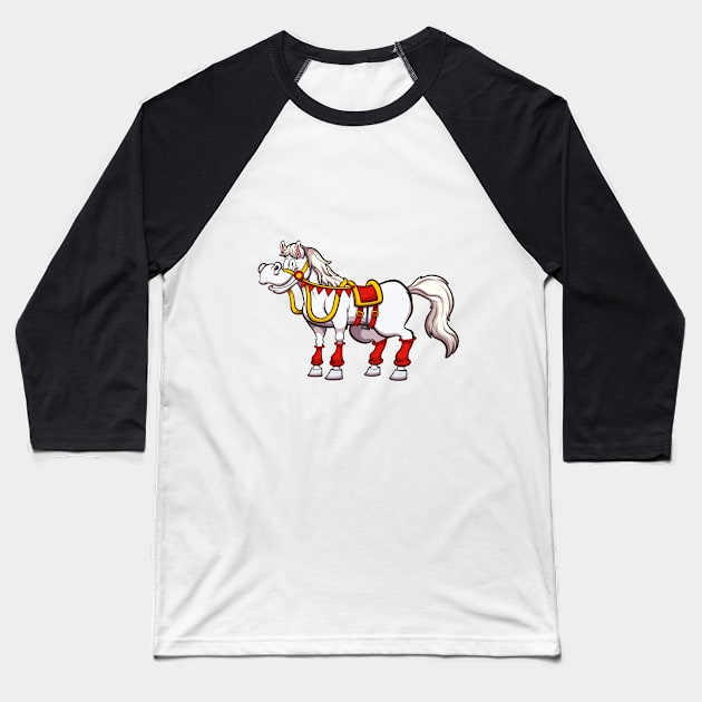 Saint Nicholas Horse Baseball T-Shirt by TheMaskedTooner